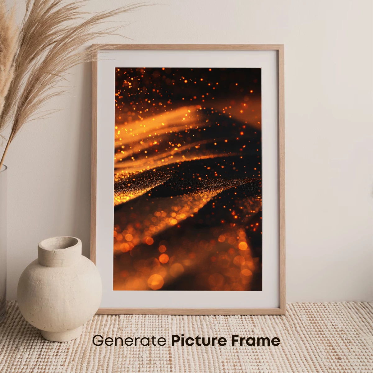 Golden Bokeh Waves: A Symphony of Light and Shadow - Image 7