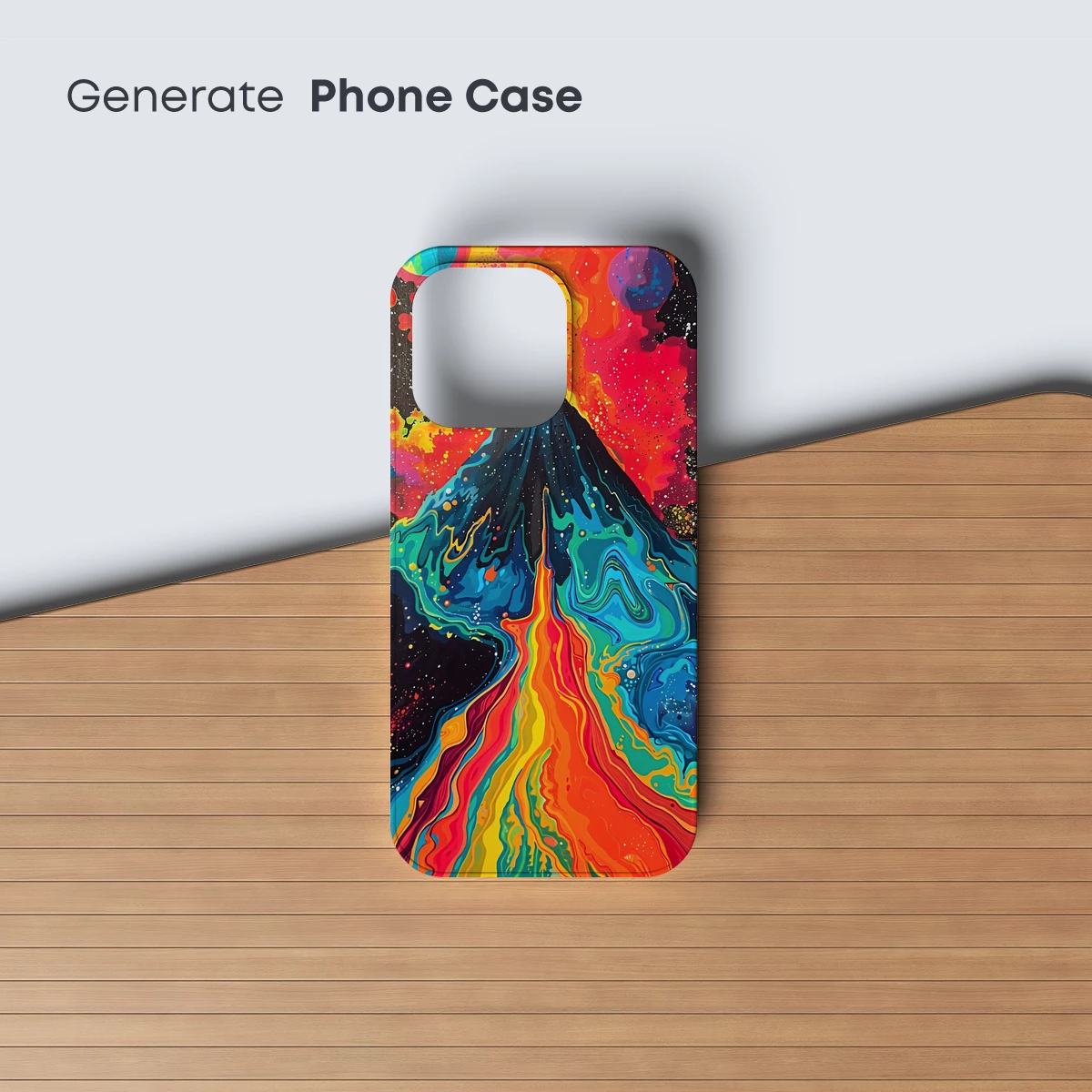 Cosmic Volcano Eruption: A Fusion of Fire and Stars - Image 3