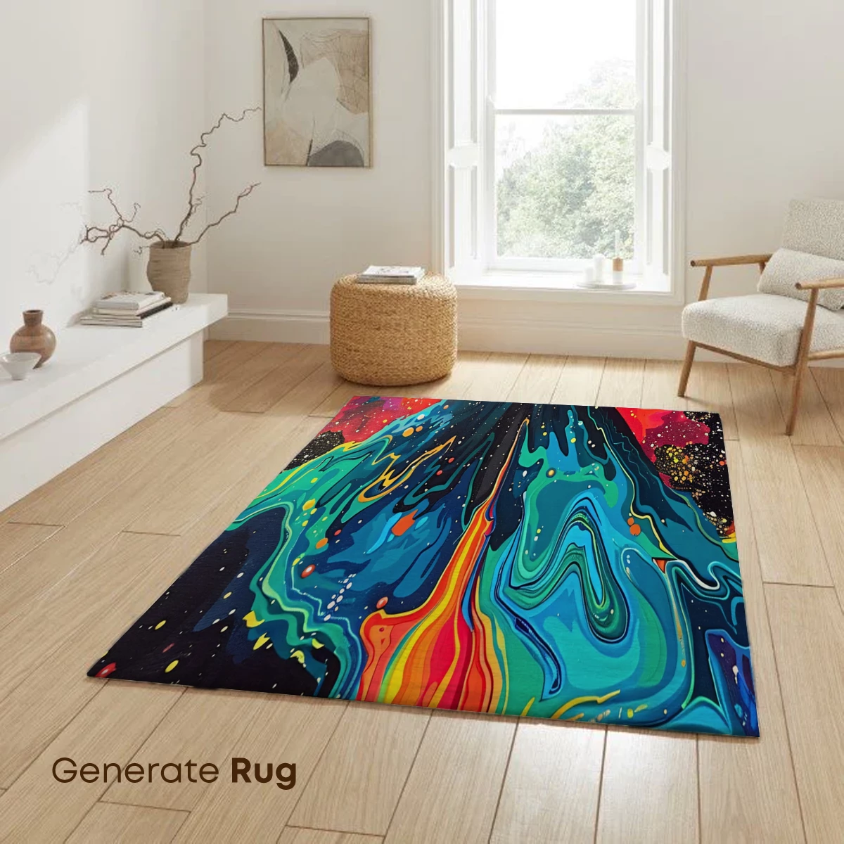 Cosmic Volcano Eruption: A Fusion of Fire and Stars - Image 6