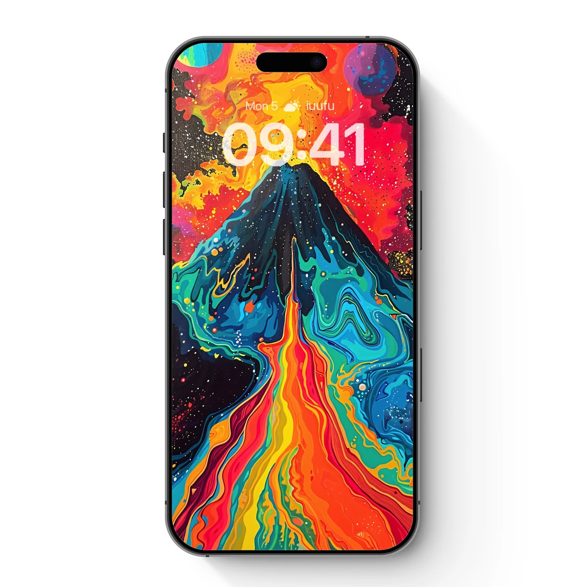 Cosmic Volcano Eruption: A Fusion of Fire and Stars