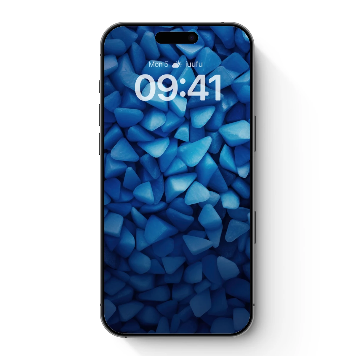 Azure Crystal Mosaic: Geometric Serenity