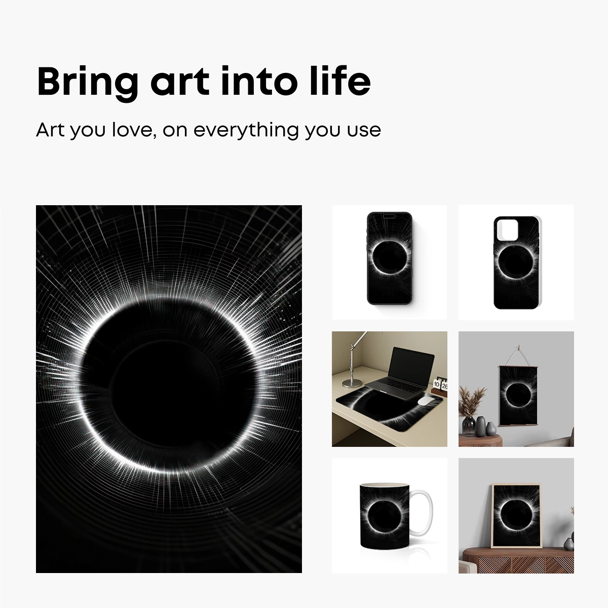 Digital Eclipse: Radiant Symmetry in Darkness - Image 2