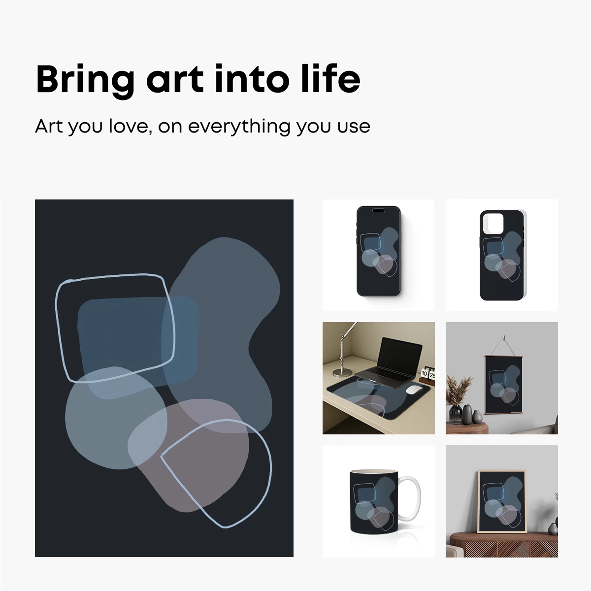 Abstract Shadows: Geometric Elegance in Monochrome - Image 2