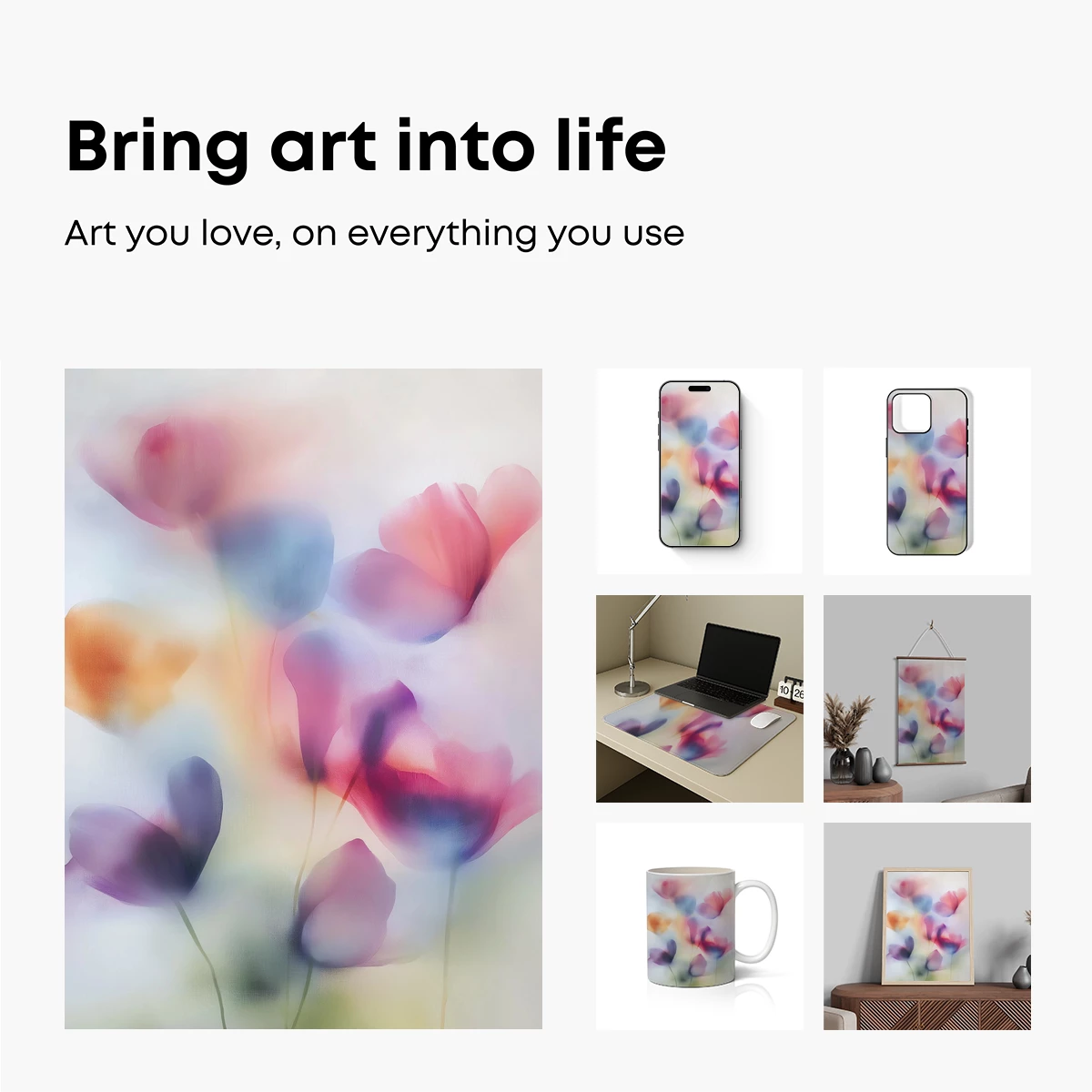 Ethereal Floral Whispers: Soft Focus Blossoms - Image 2