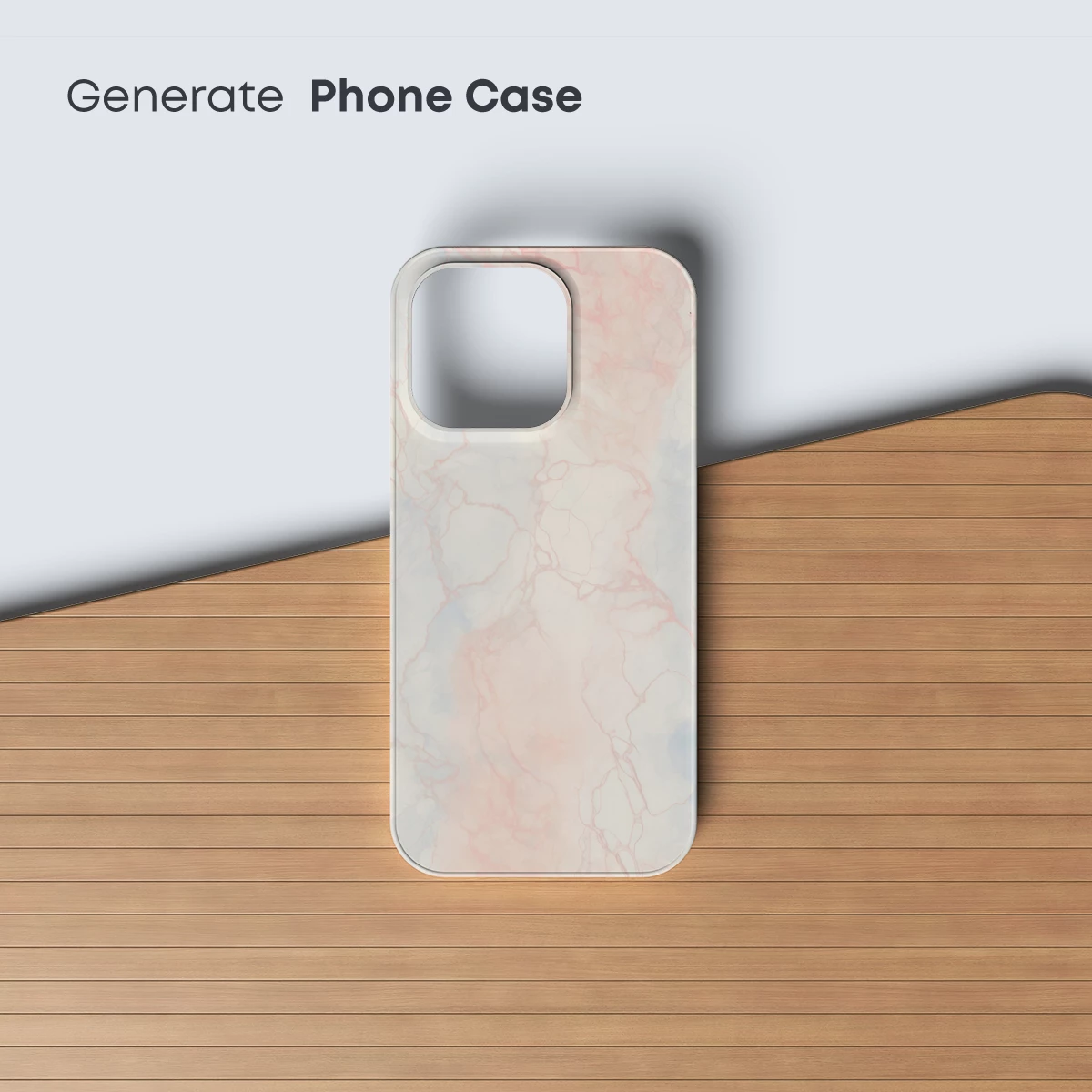 Ethereal Marble Veins: Pink and Blue Harmony - Image 3