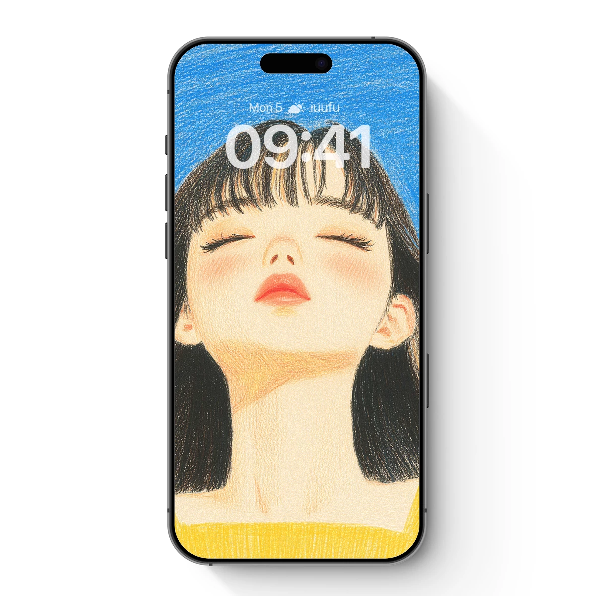 Dreamy Serenity: Whimsical Portrait in Pastel Hues