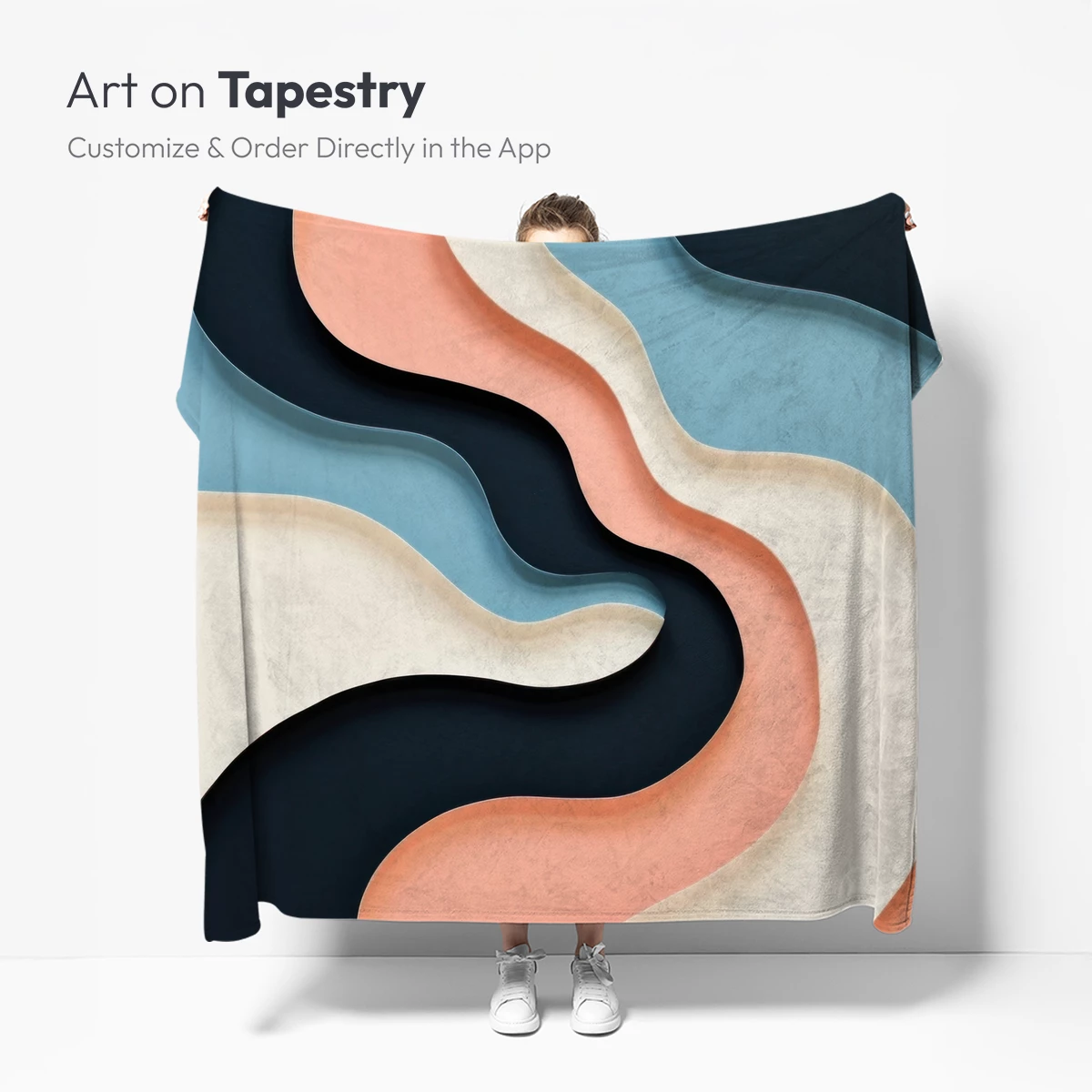 Fluid Layers: Abstract Wavy Artistry - Image 5