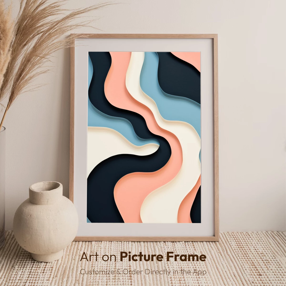 Fluid Layers: Abstract Wavy Artistry - Image 7