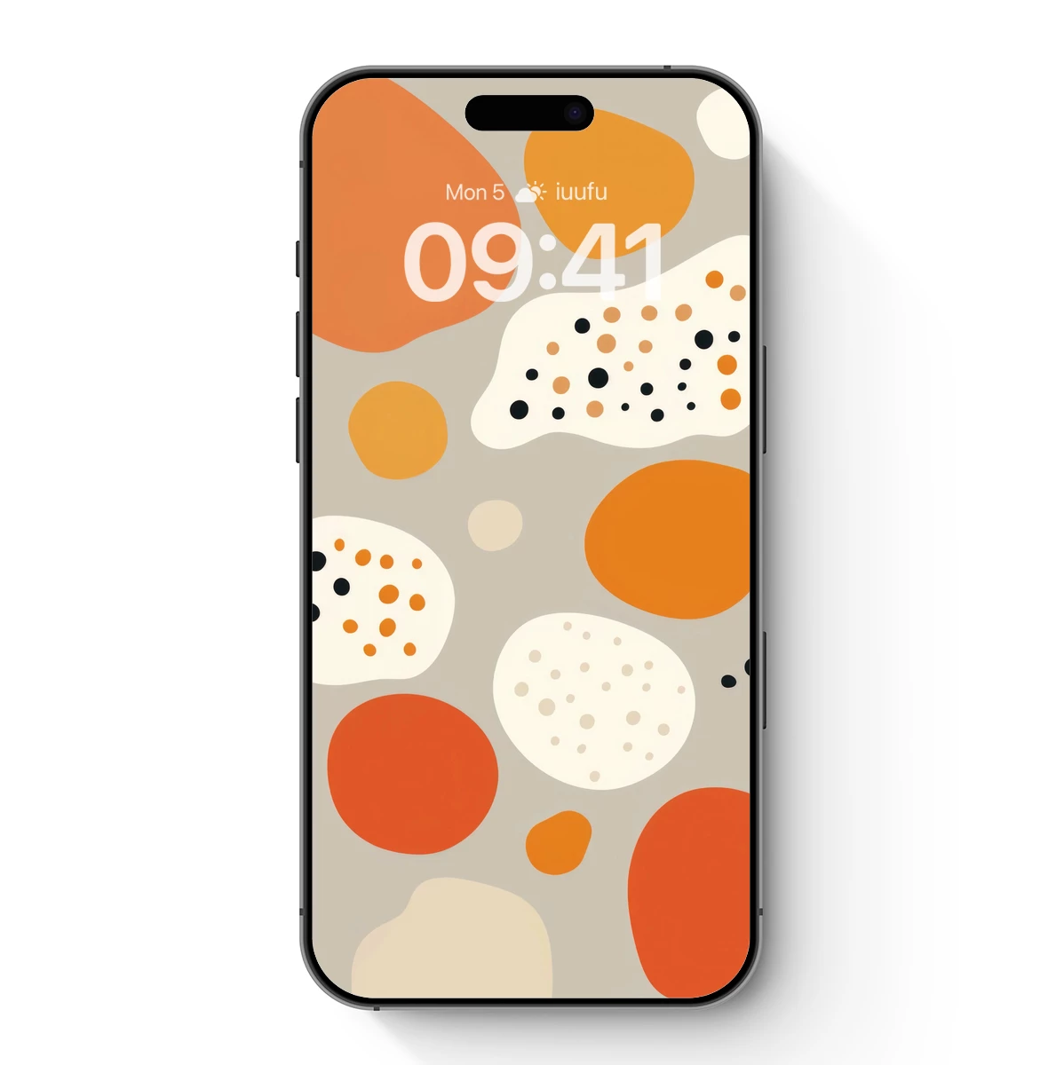 Dot-Dappled Dreamscape in Warm Tones