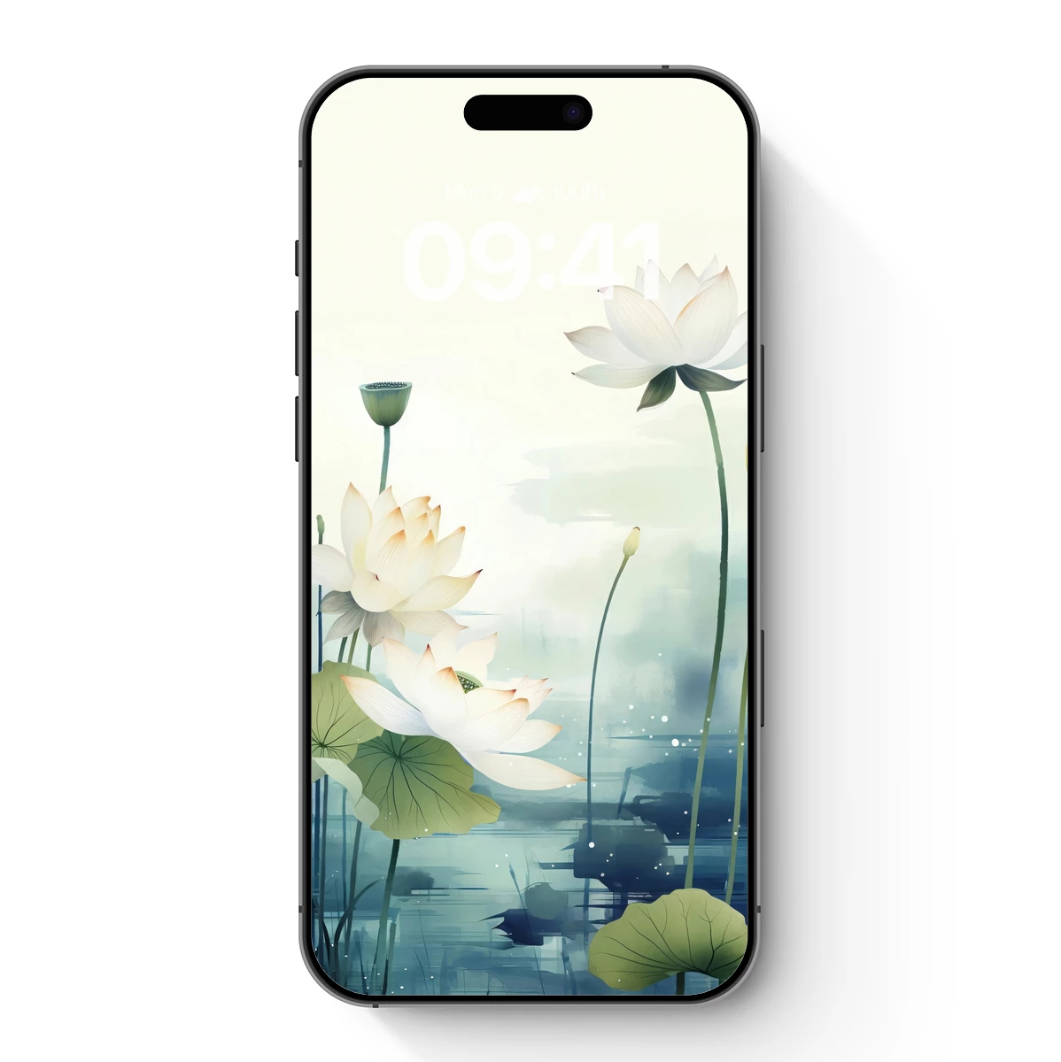 Ethereal Lotus Serenity: Watercolor Harmony