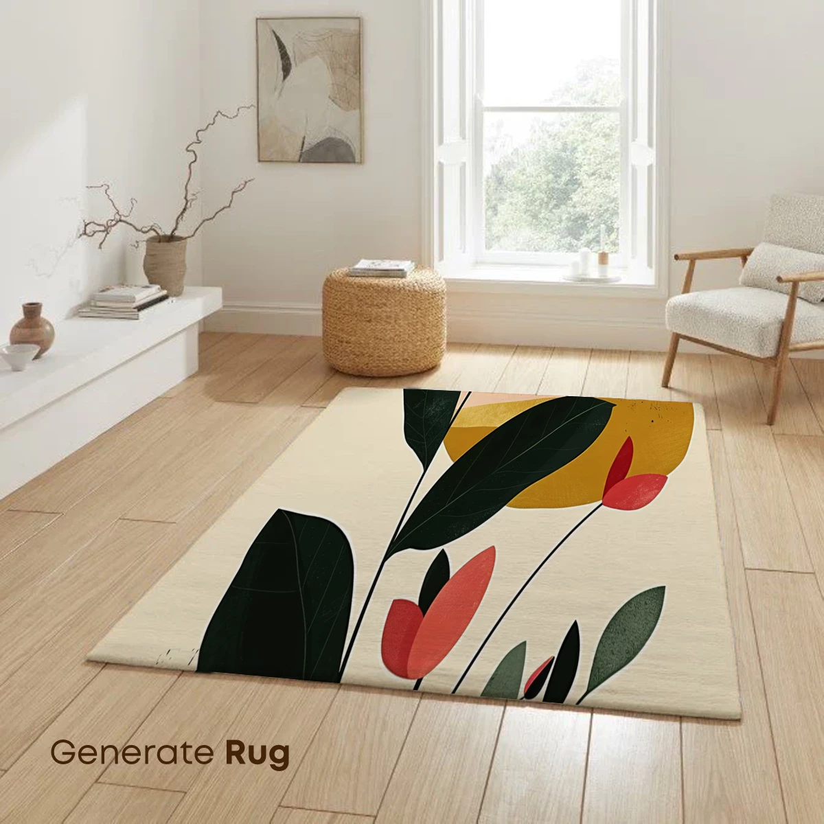 Abstract Vase Elegance: Modern Floral Artistry - Image 6