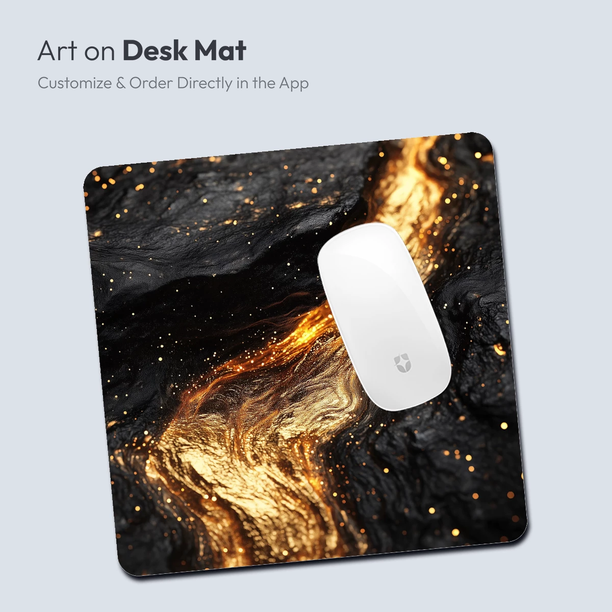 Golden Lava Flow: Elegance in Molten Artistry - Image 3