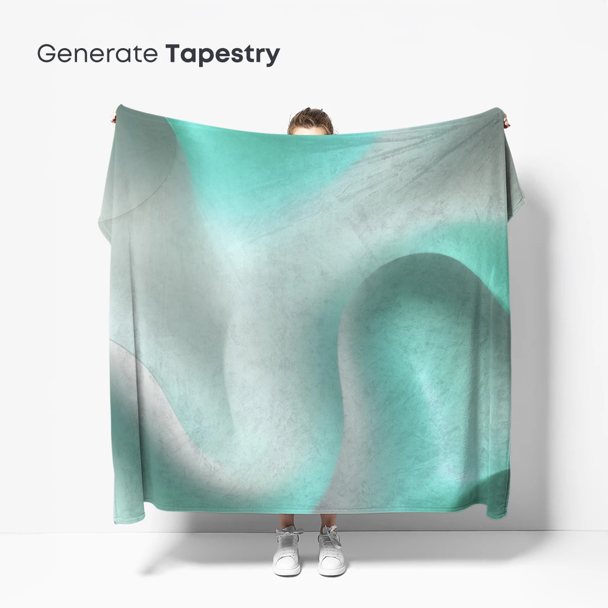 Ethereal Aqua Waves: A Fluid Symphony in Pastel - Image 5