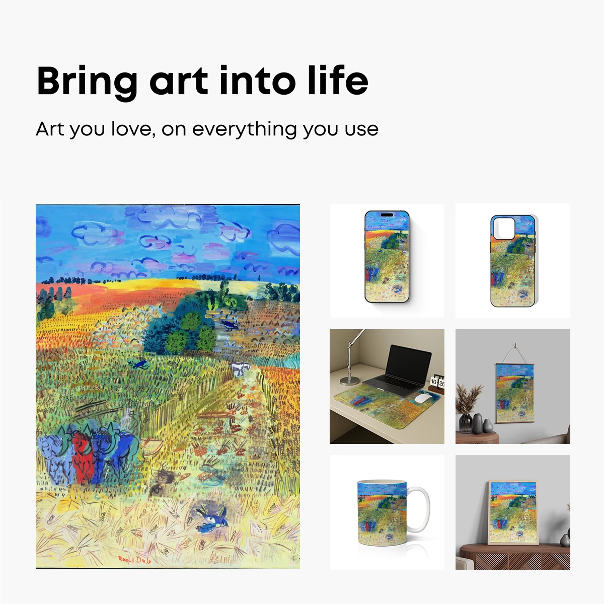 Harvest Symphony: Dalí's Surreal Landscape - Image 2