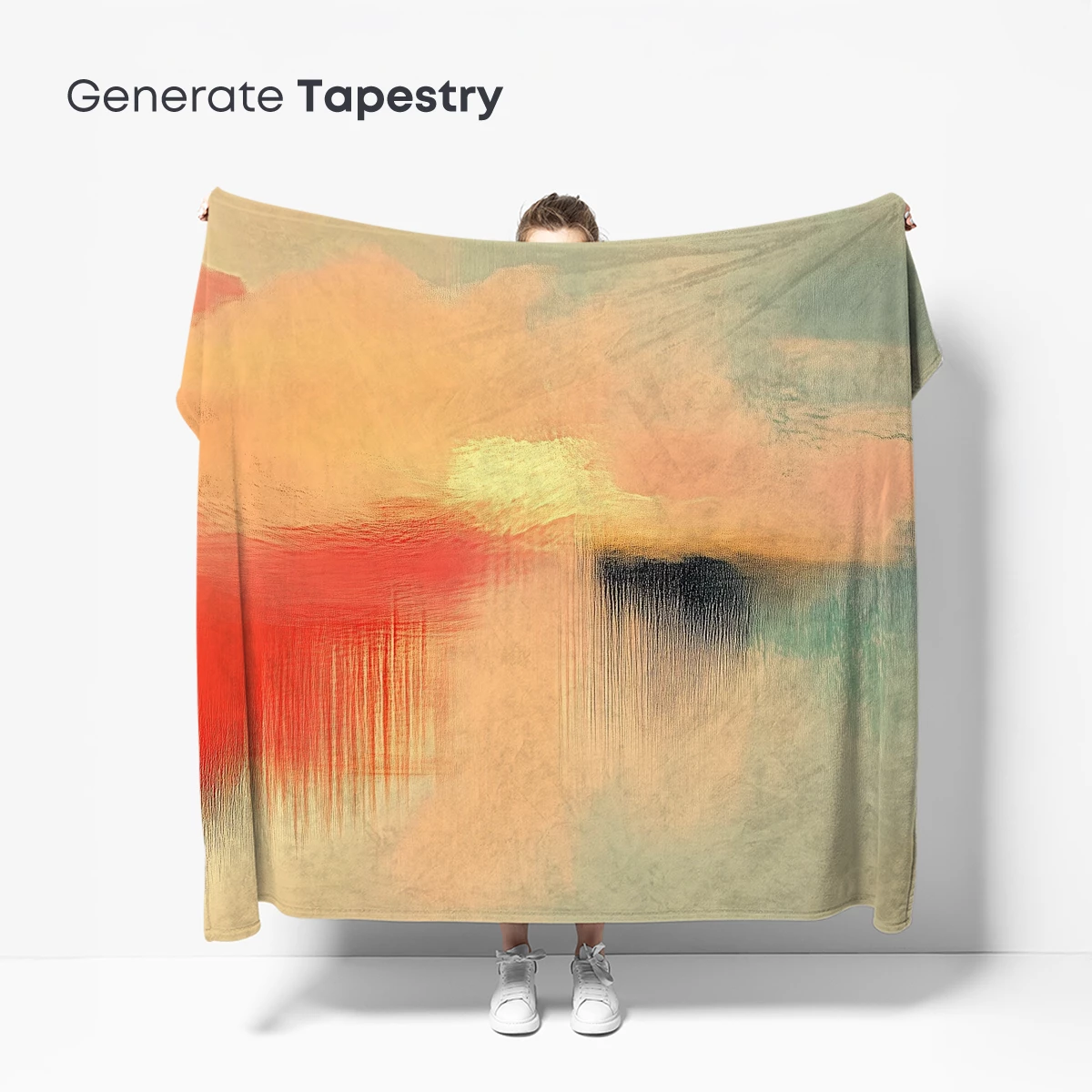 Abstract Sunset Symphony: Brushstroke Harmony - Image 5