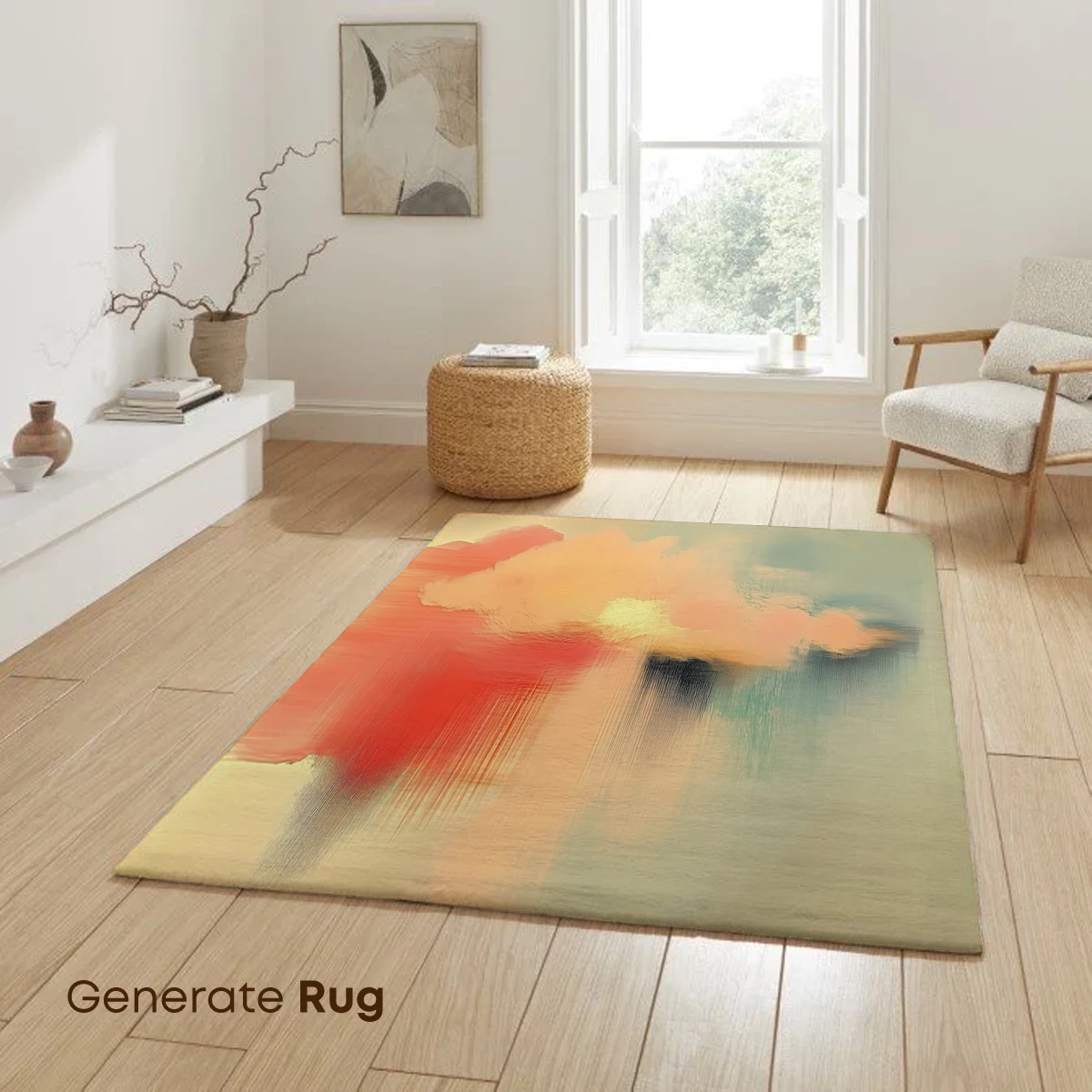 Abstract Sunset Symphony: Brushstroke Harmony - Image 6