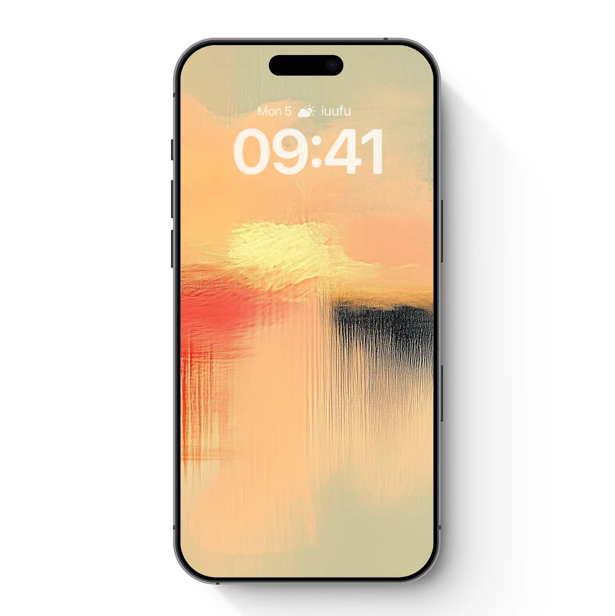 Abstract Sunset Symphony: Brushstroke Harmony