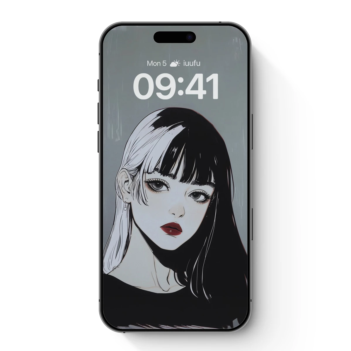 Monochrome Muse: Bold Contrast in Anime Artistry