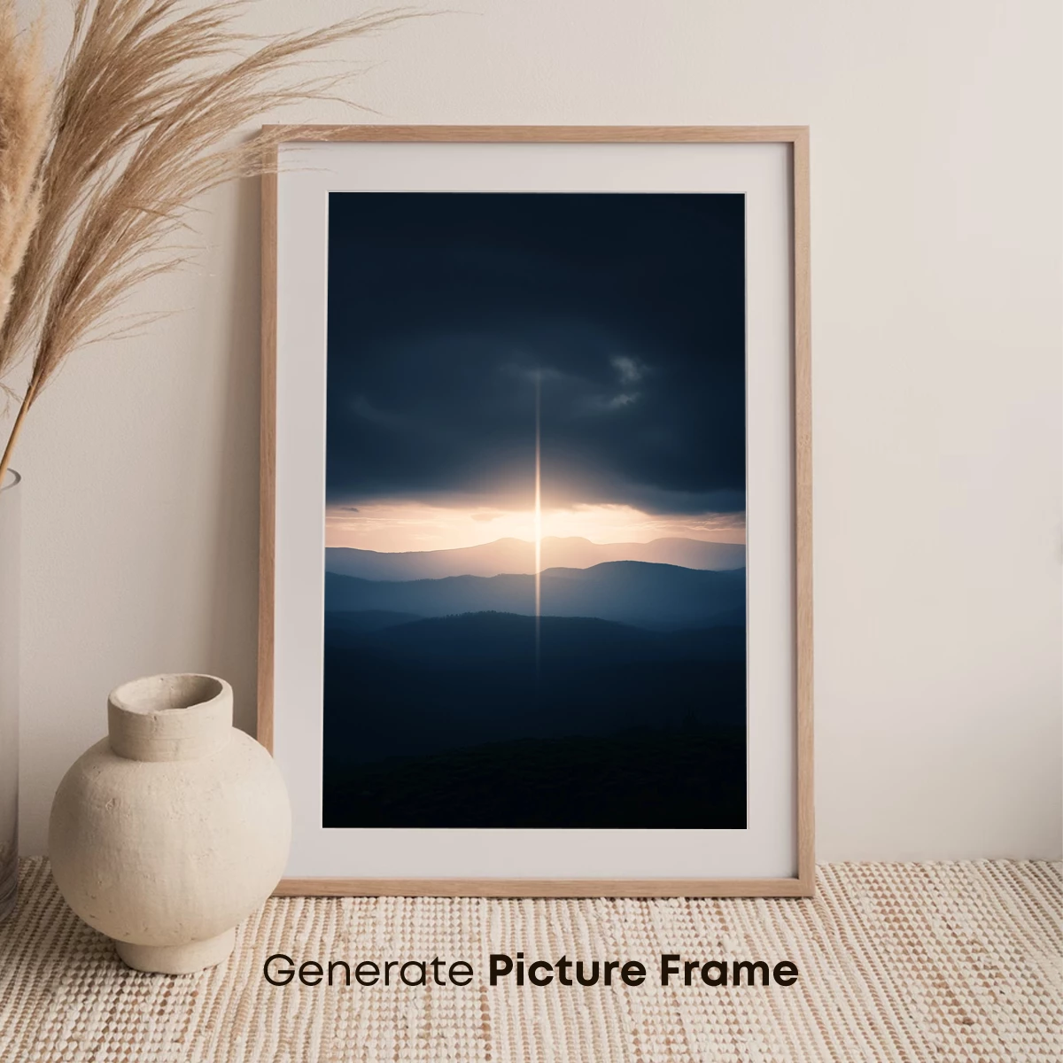 Eternal Dawn: Mountain Silhouettes Bathed in Light - Image 7