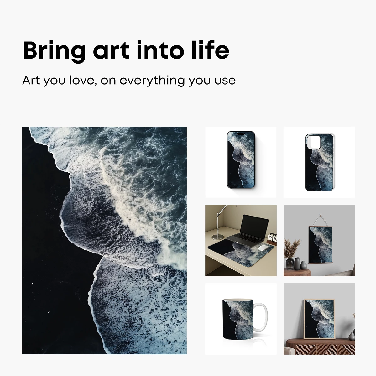 Eternal Tides: Black Sand Beach Symphony - Image 2