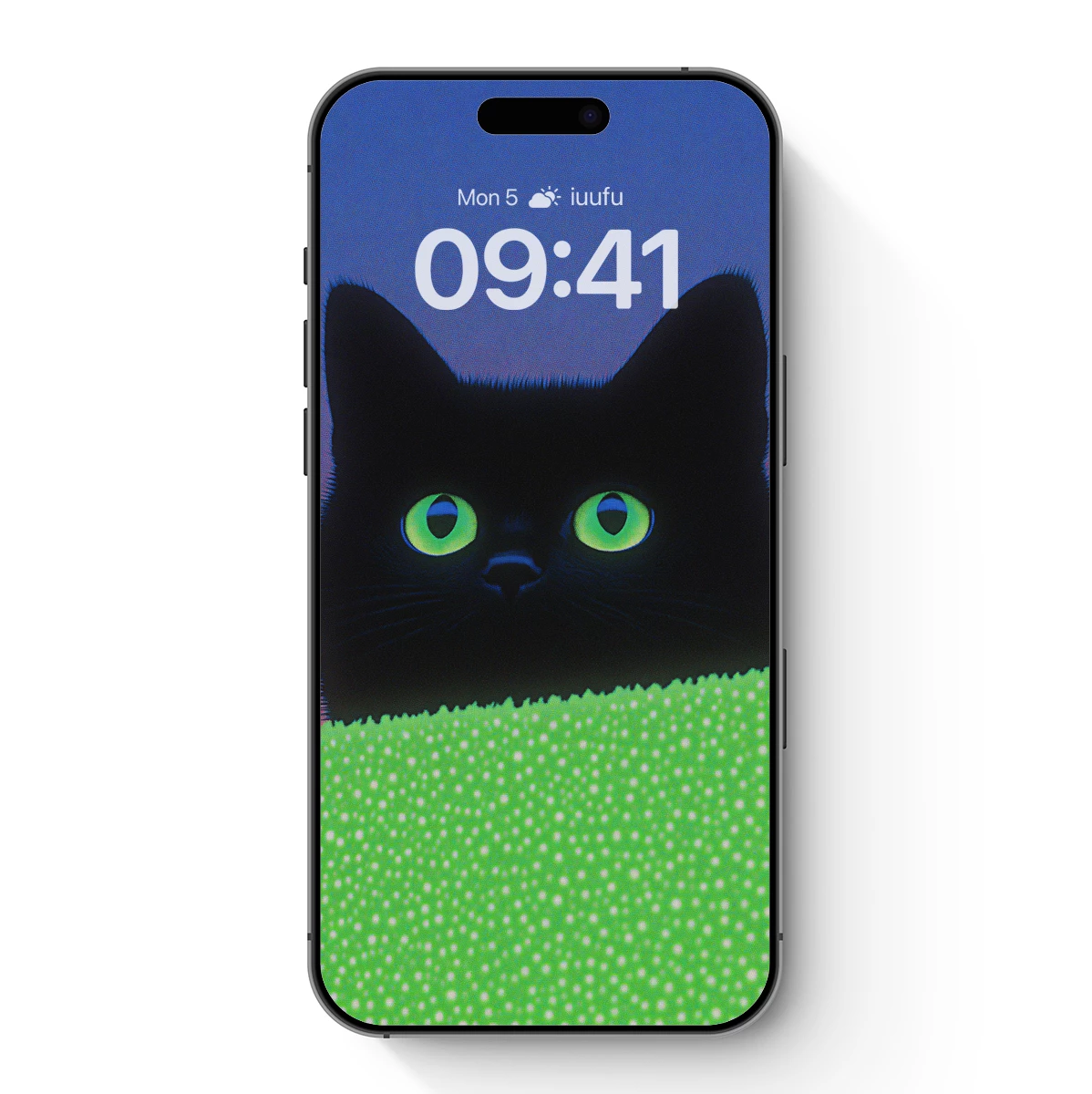 Glowing Cat Eyes in Midnight Blue