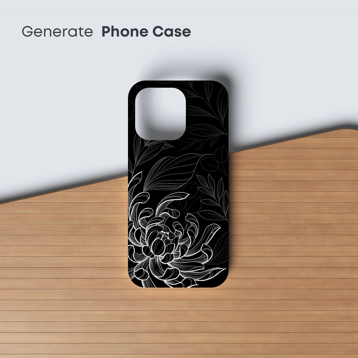 Elegant Monochrome Floral Symphony - Image 3