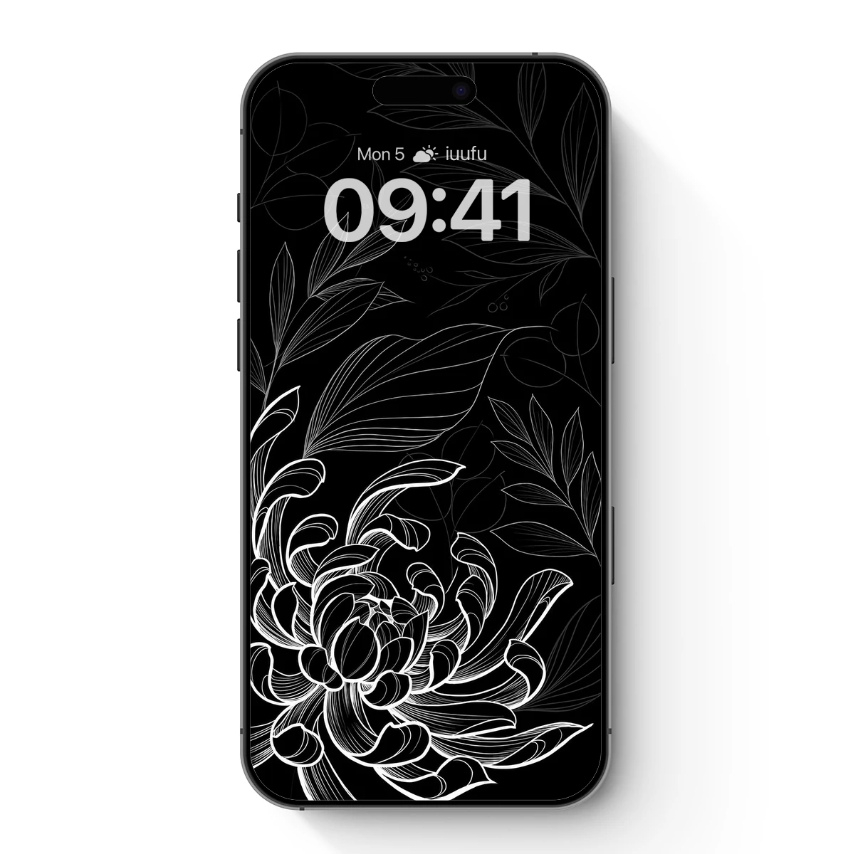 Elegant Monochrome Floral Symphony Elegant Monochrome Floral Symphony