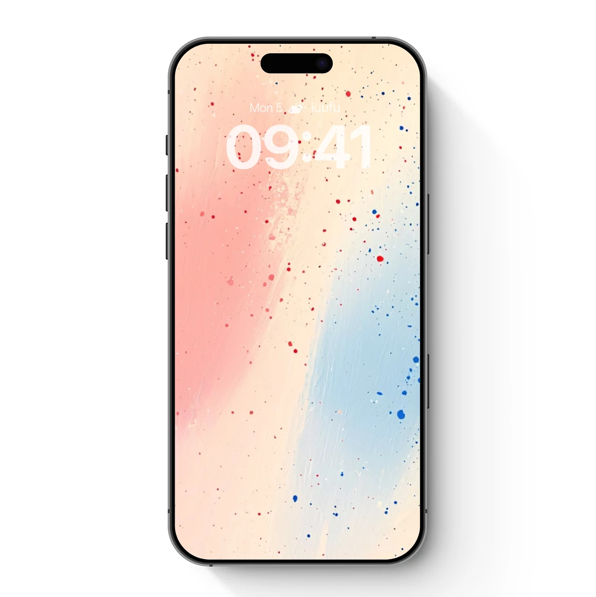 Abstract Splash: Pink and Blue Harmony