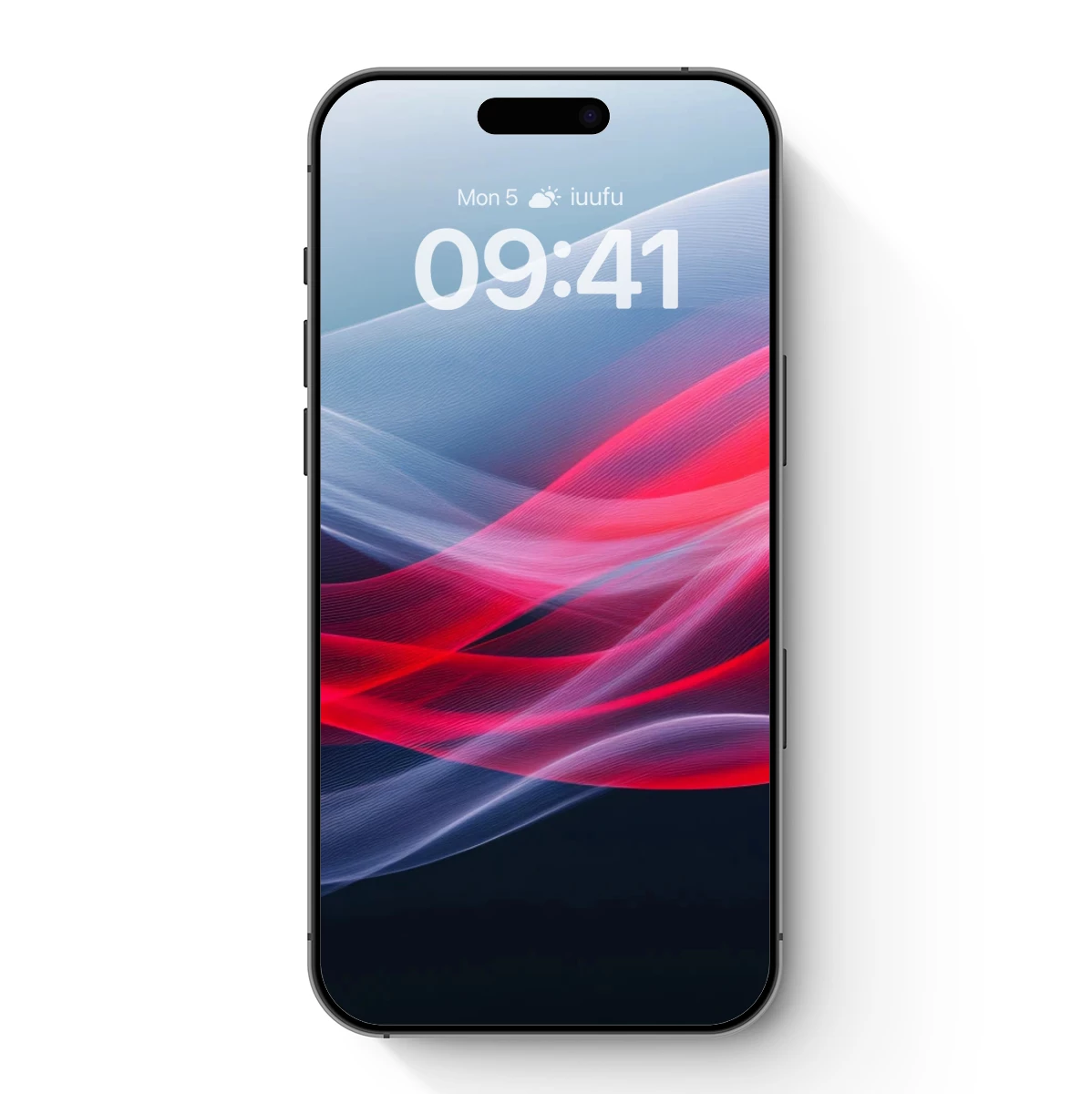 Ethereal Flow: Red and Blue Abstract Waves