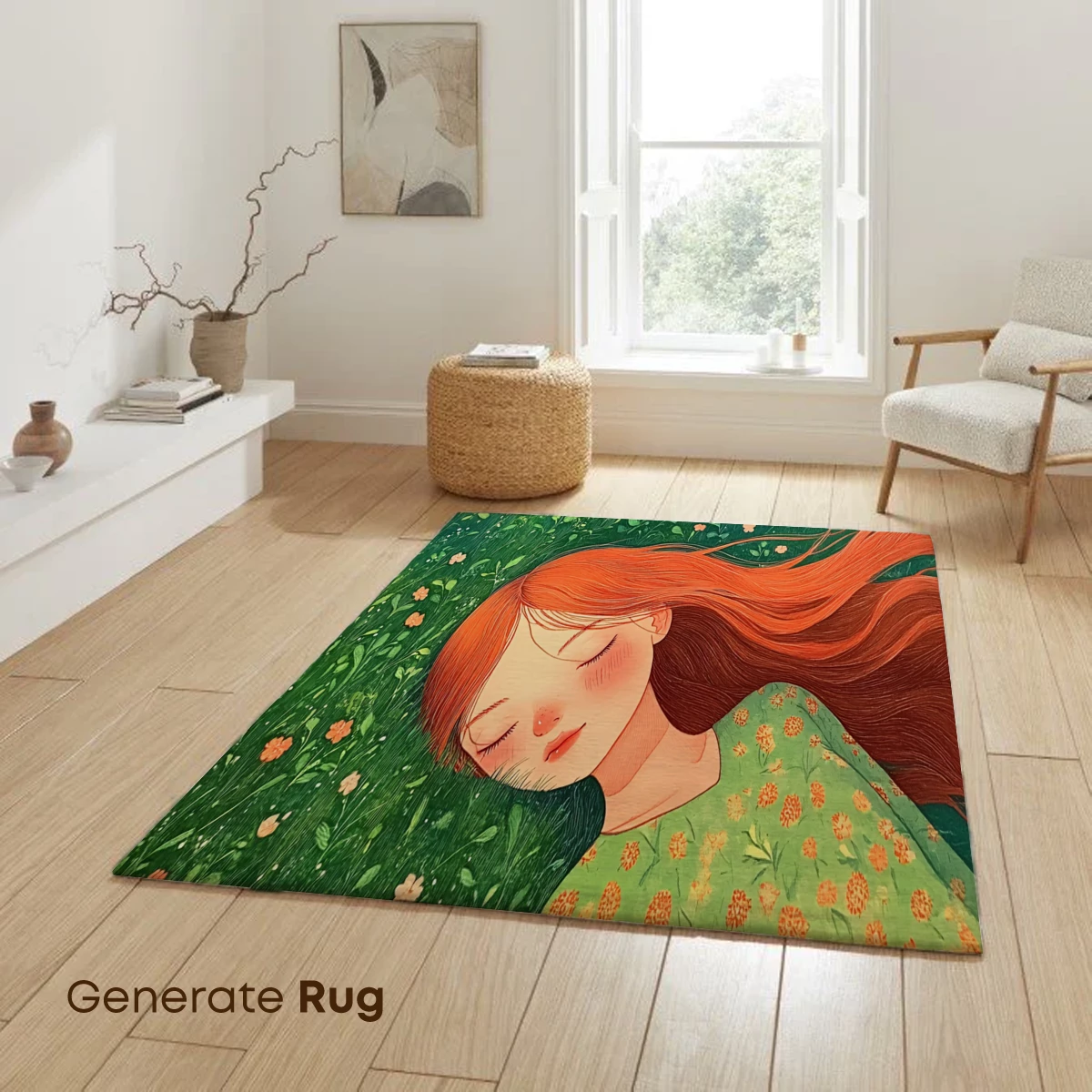 Dreaming in Verdant Fields: A Serene Floral Retreat - Image 6