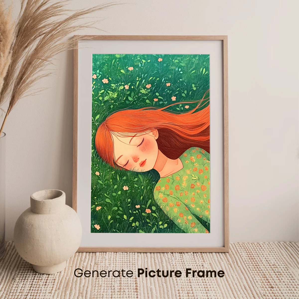 Dreaming in Verdant Fields: A Serene Floral Retreat - Image 7