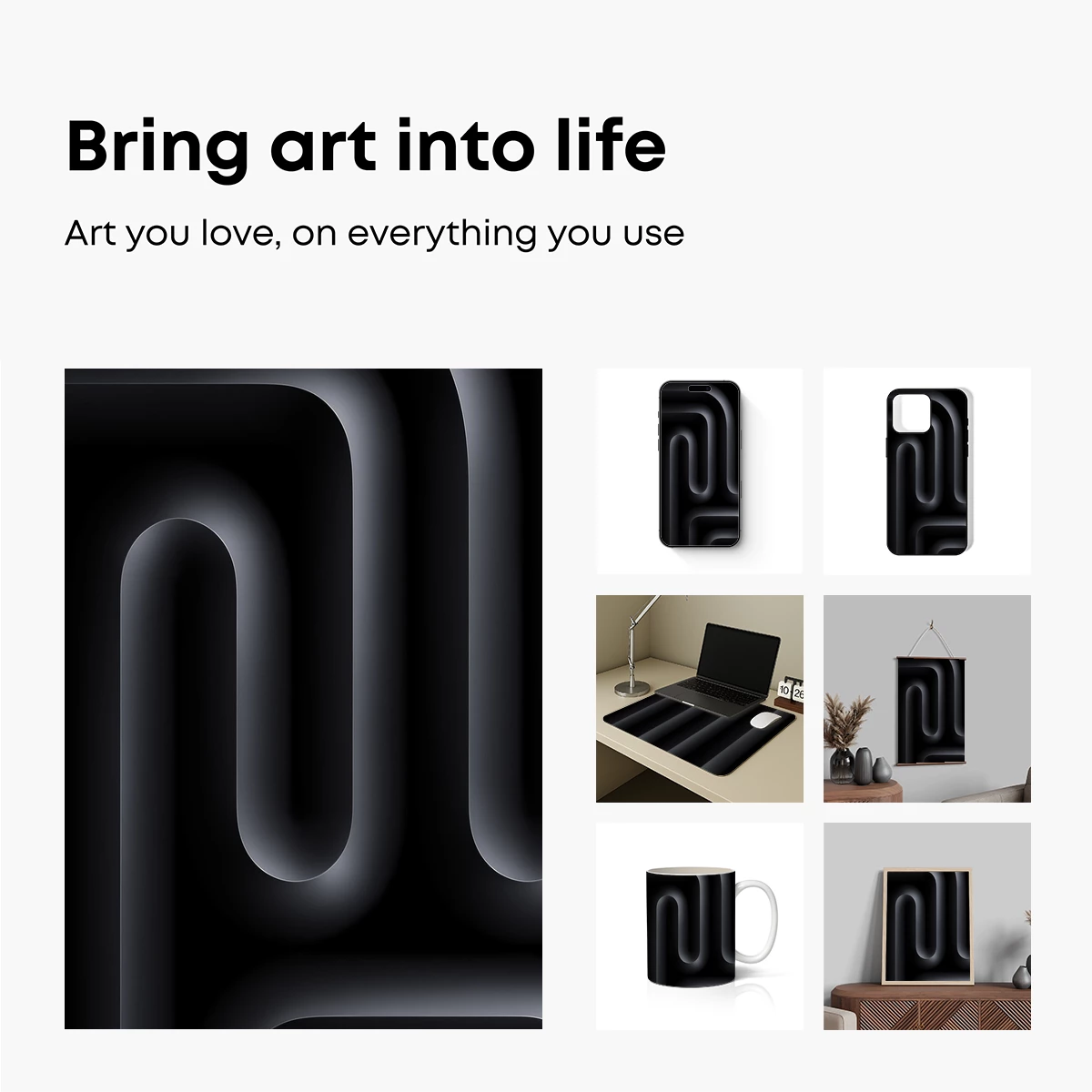 Ethereal Neon Curves: A Symphony of Light and Shadow - Image 2