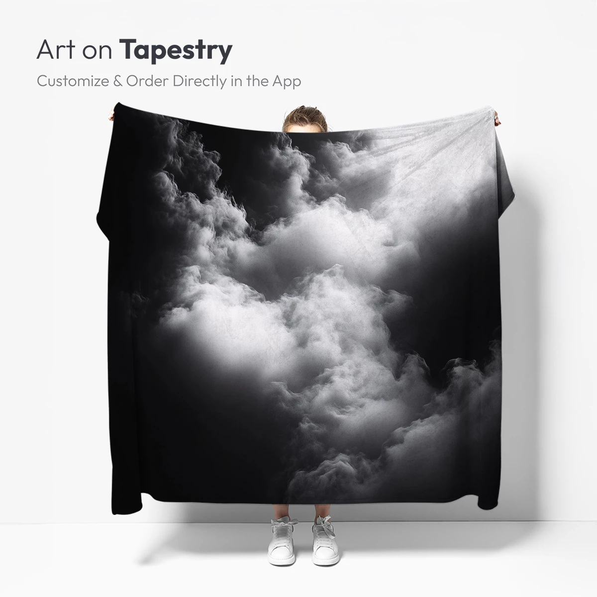 Ethereal Clouds: Monochrome Mystery - Image 5