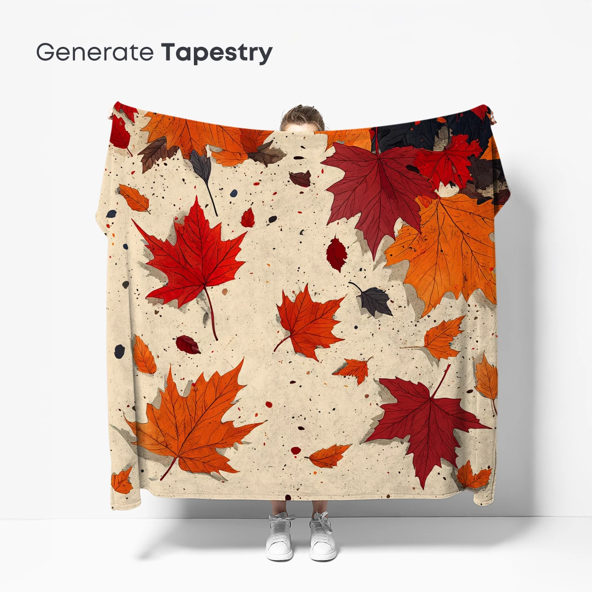 Autumn Symphony: Falling Leaves in Warm Hues - Image 5