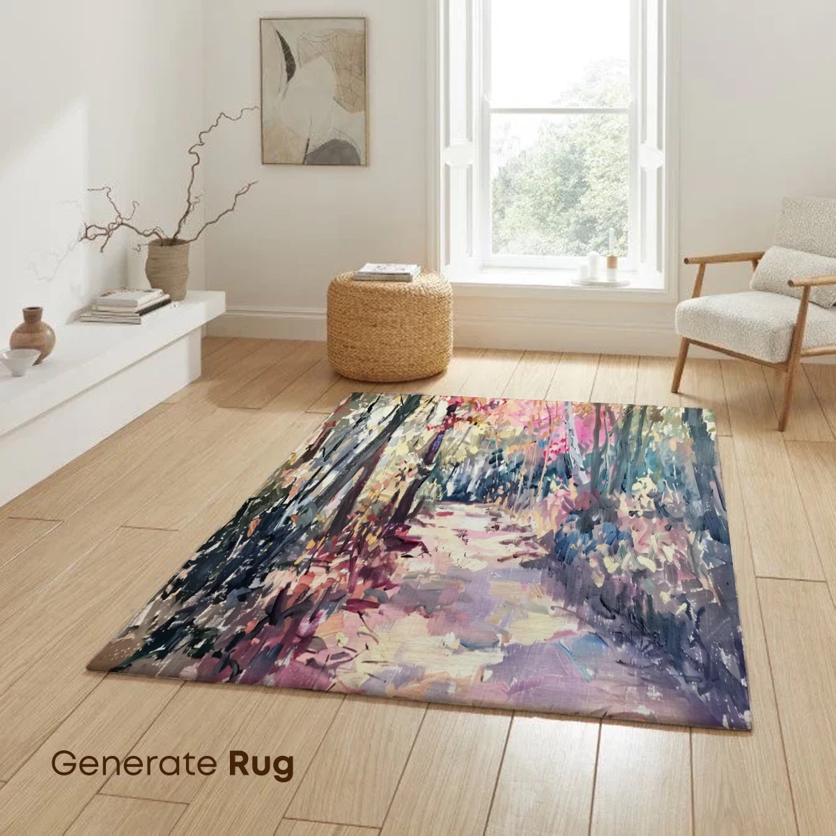 Enchanted Forest Path: Impressionist Spring Glow - Image 6
