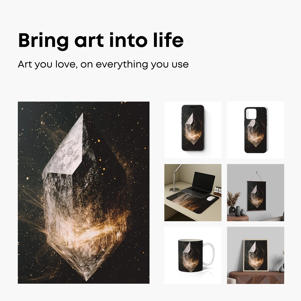 Cosmic Crystal: Stardust and Geometry - Image 2