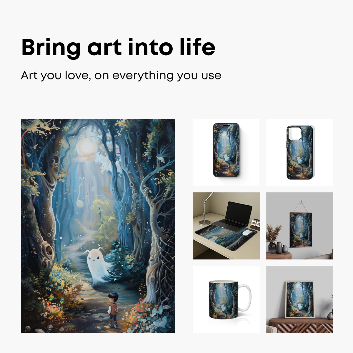 Enchanted Forest Encounter: Boy Meets Mystical Creature - Image 2