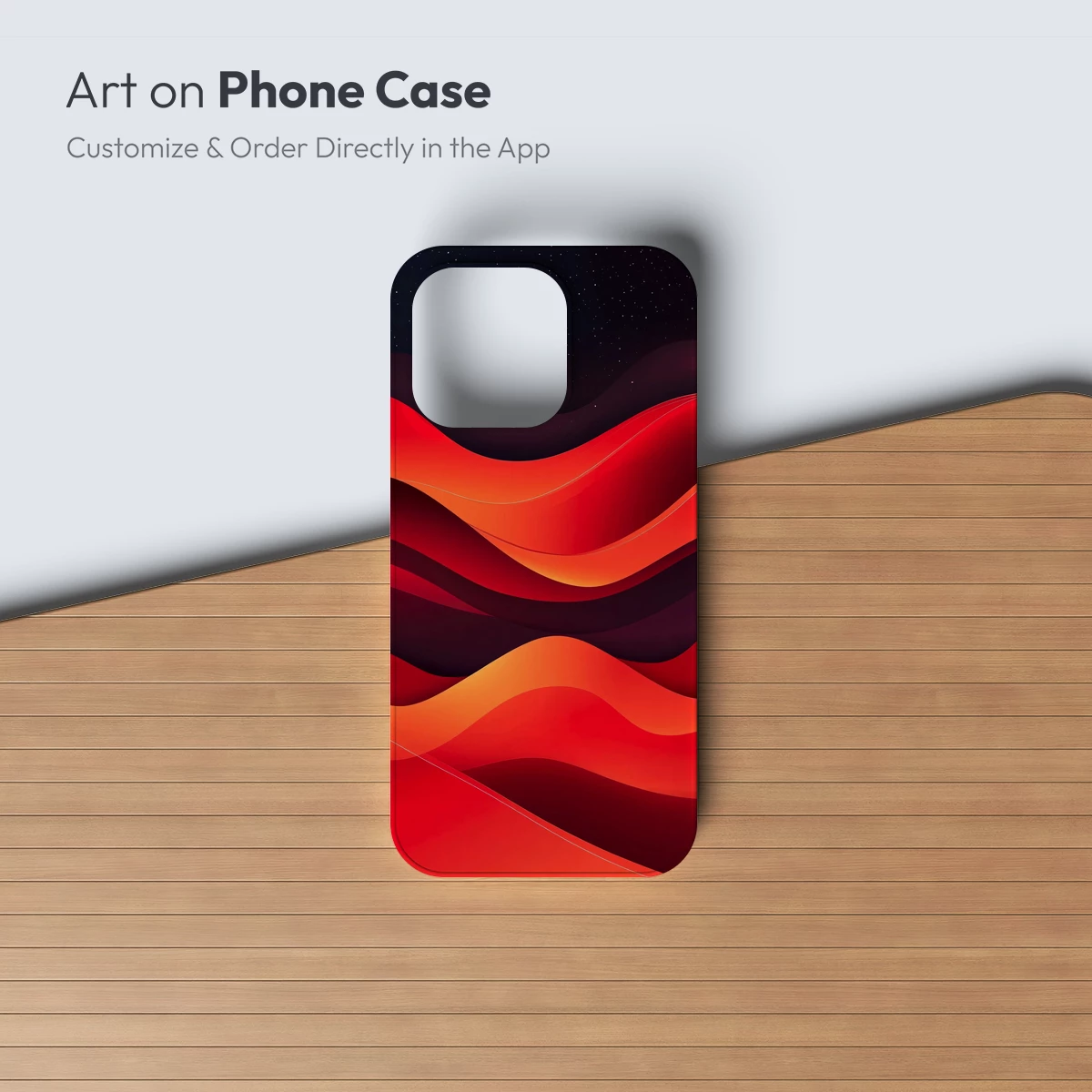 Crimson Waves Under Starlit Skies - Image 3