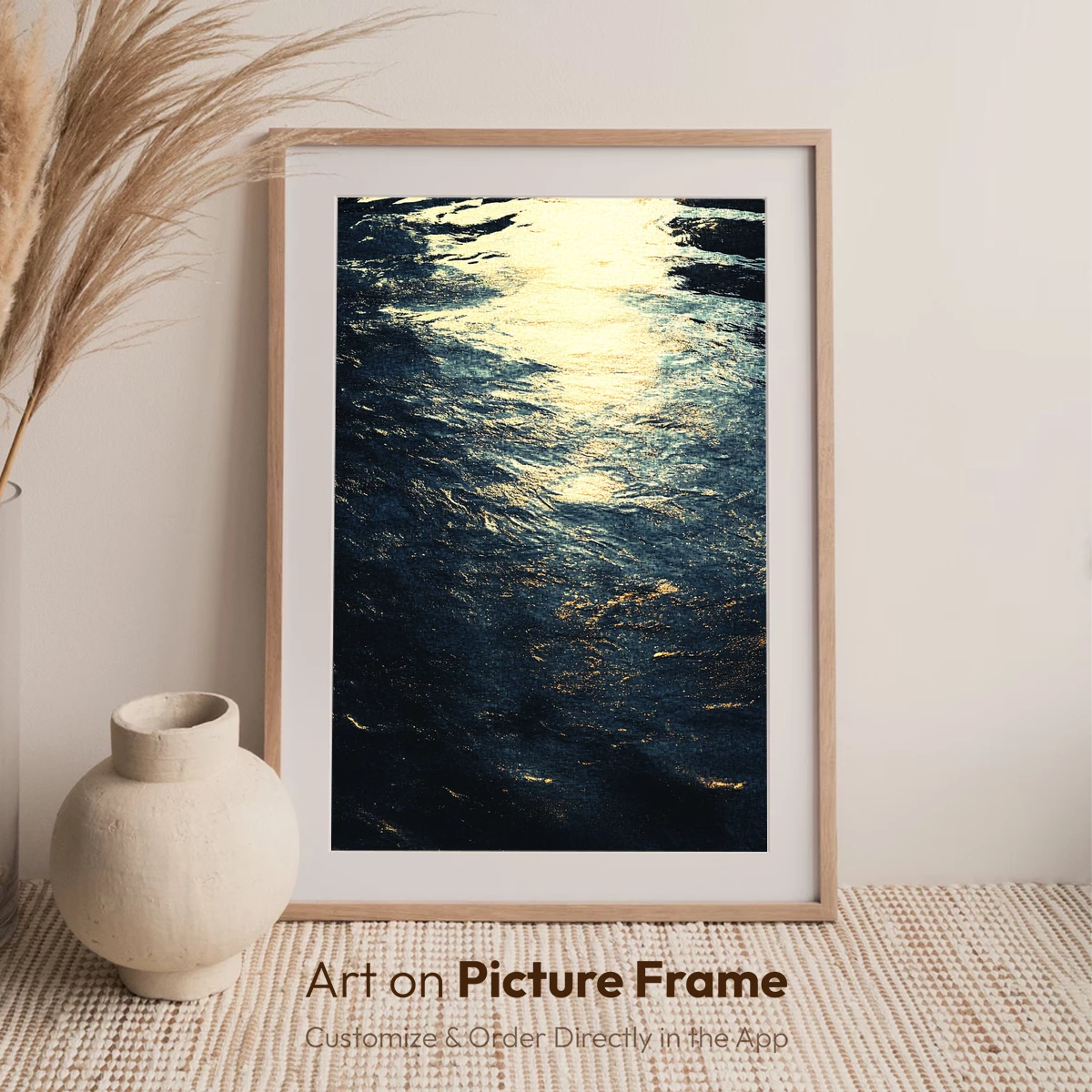 Golden Ripple Symphony: Water's Dance in Light - Image 7