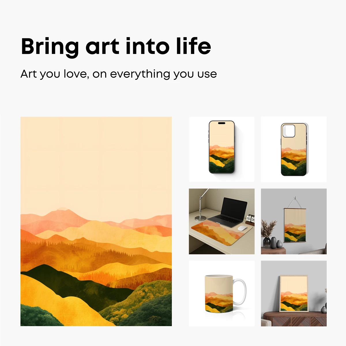 Golden Hues of Mountain Serenity - Image 2