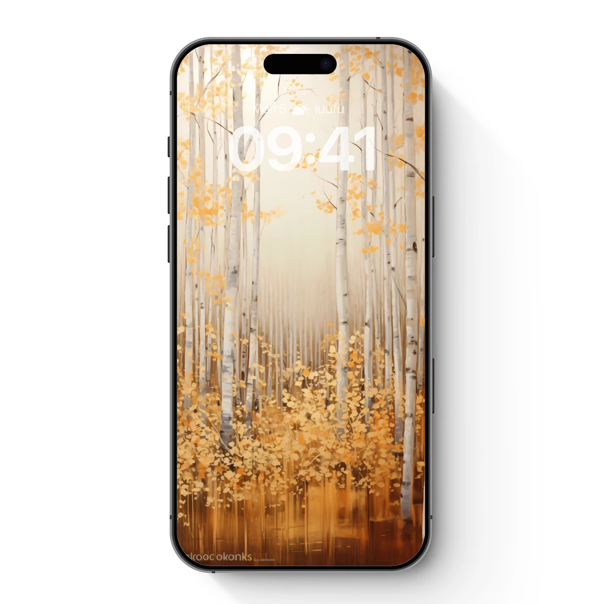 Golden Aspen Grove: Autumnal Serenity in Artistic Harmony