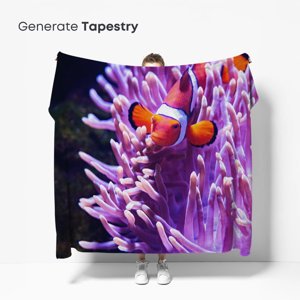 Coral Embrace: Clownfish Amidst Sea Anemone - Image 5