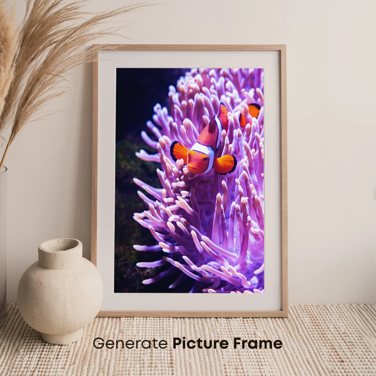 Coral Embrace: Clownfish Amidst Sea Anemone - Image 7