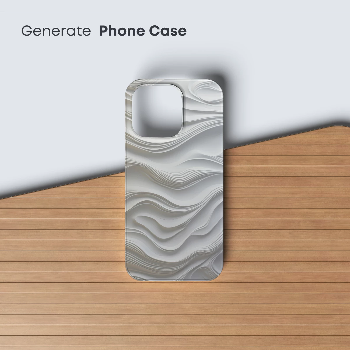 Elegant White Waves: A Sculptural Symphony - Image 3
