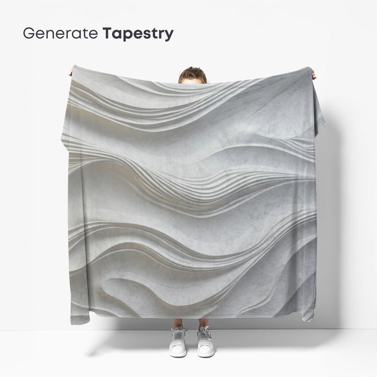 Elegant White Waves: A Sculptural Symphony - Image 5