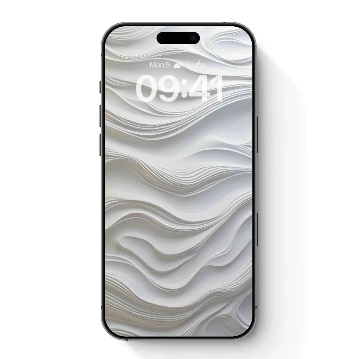 Elegant White Waves: A Sculptural Symphony