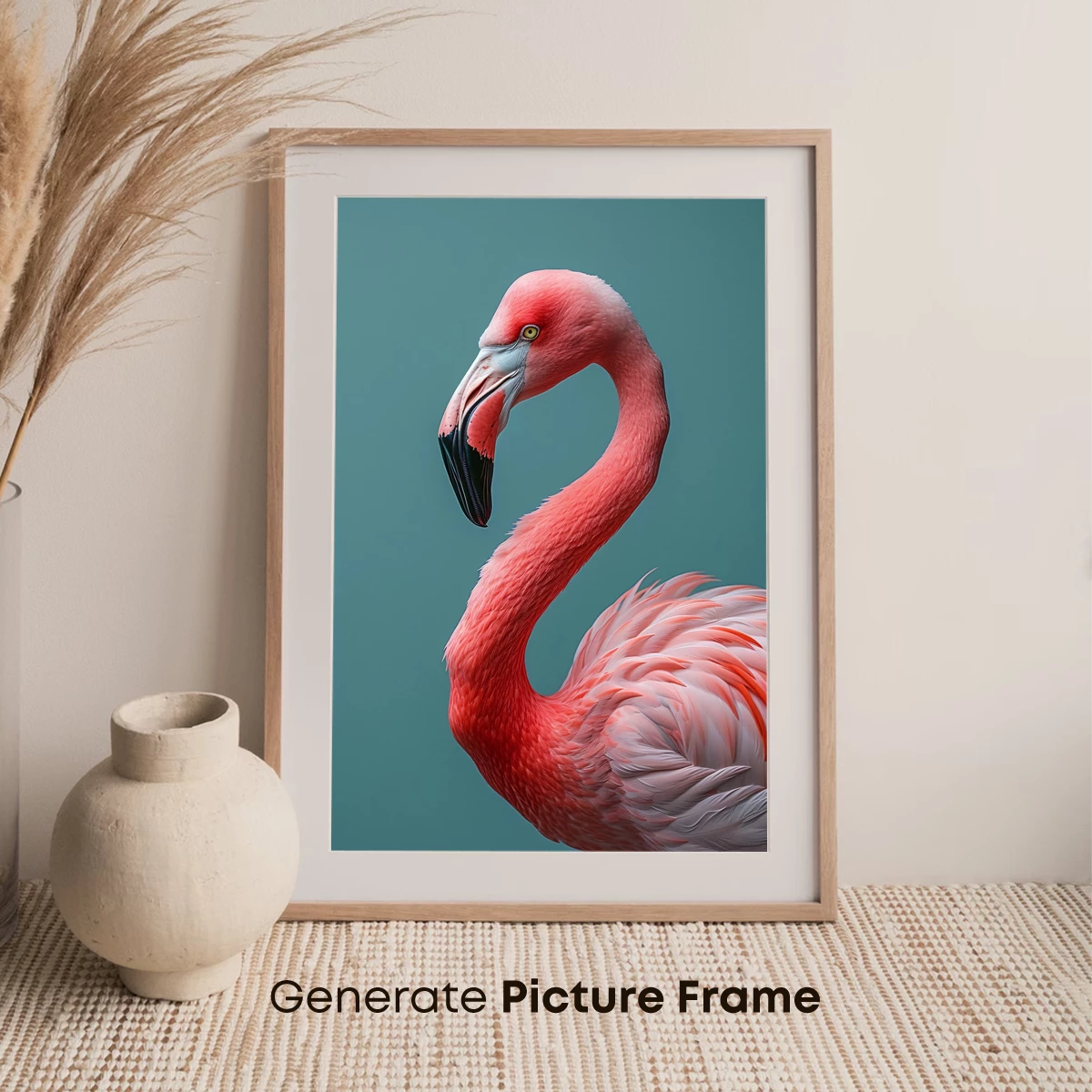 Elegant Pink Flamingo in Serene Profile - Image 7
