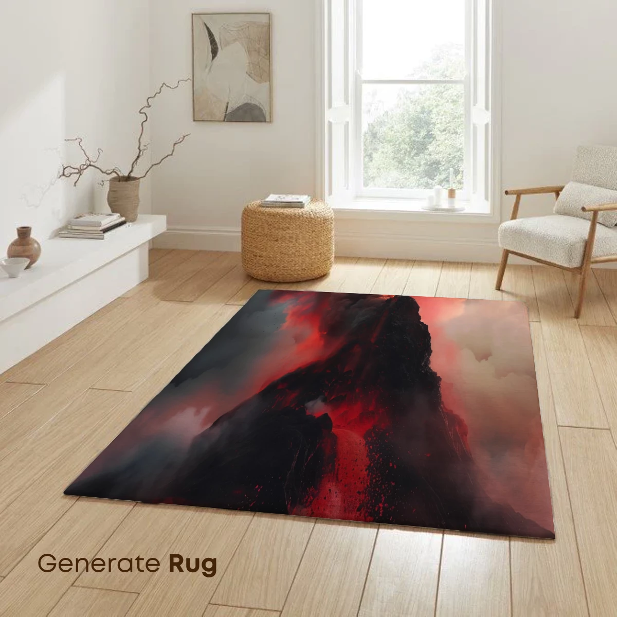 Erupting Volcano: Inferno's Dance Over the Sea - Image 6