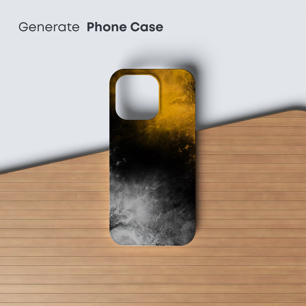 Cosmic Dust Vortex: Yellow and Silver Nebula - Image 3