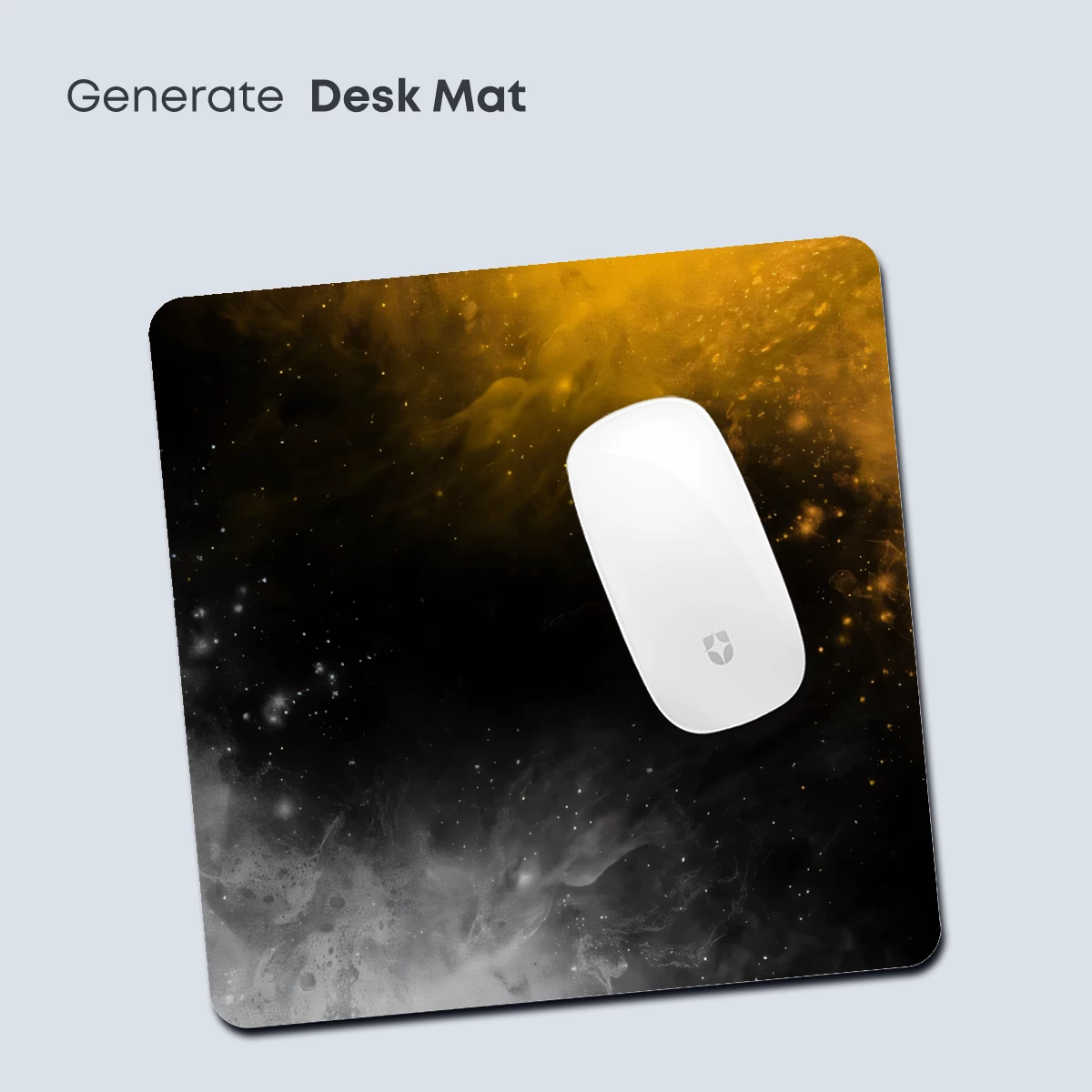 Cosmic Dust Vortex: Yellow and Silver Nebula - Image 4